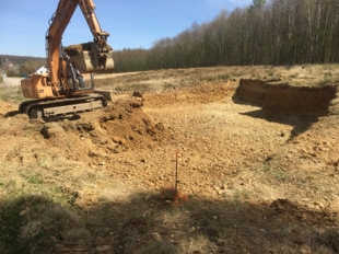 Travaux de terrassement dans le Sundgau